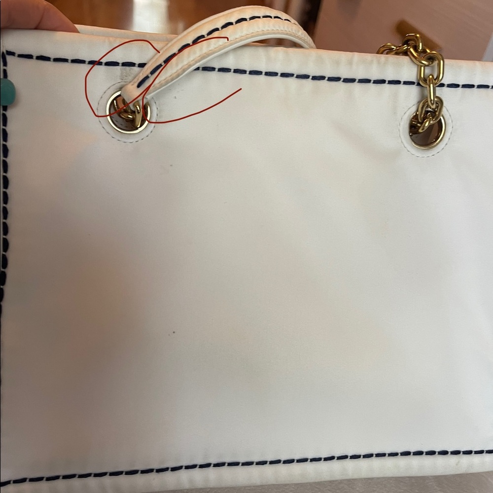 Prada Tessuto Chain White Nylon Tote - Picture 9 of 16